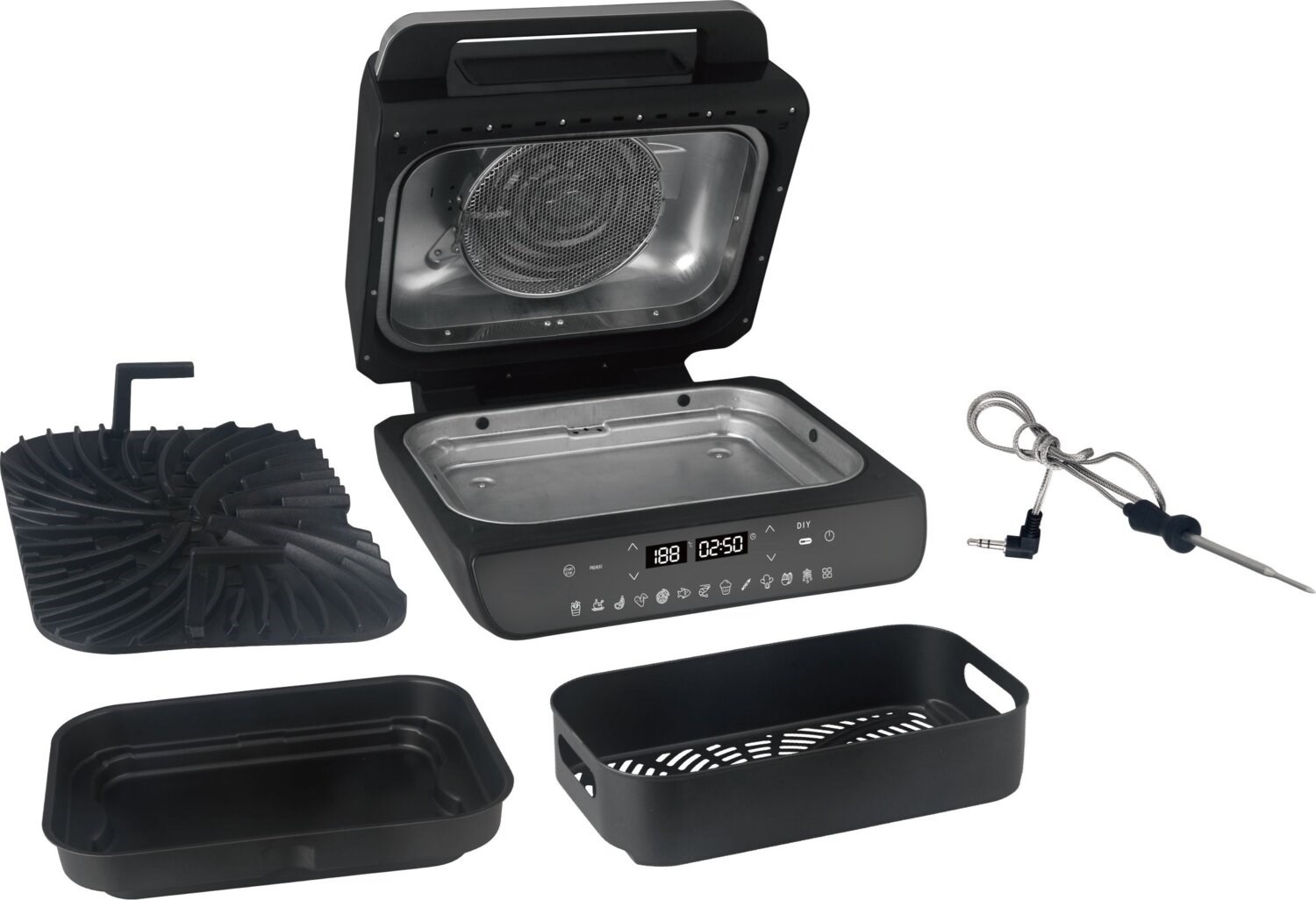 Arnica GH22100 Airfryer Grill 1800 W Izgara 3 Arnica GH22100 Airfryer Grill 1800 W Izgara - Görsel 3