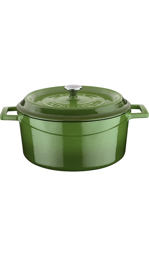LAVA Döküm Yuvarlak Tencere. Trendy ÇAP(Ø)24CM. - Yeşil-LV Y TC 24 K2 G