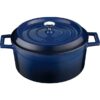 LAVA Trendy Yuvarlak Döküm Demir Tencere Çap (Ø) 24 cm Mavi-LV Y TC 24 K2 B
