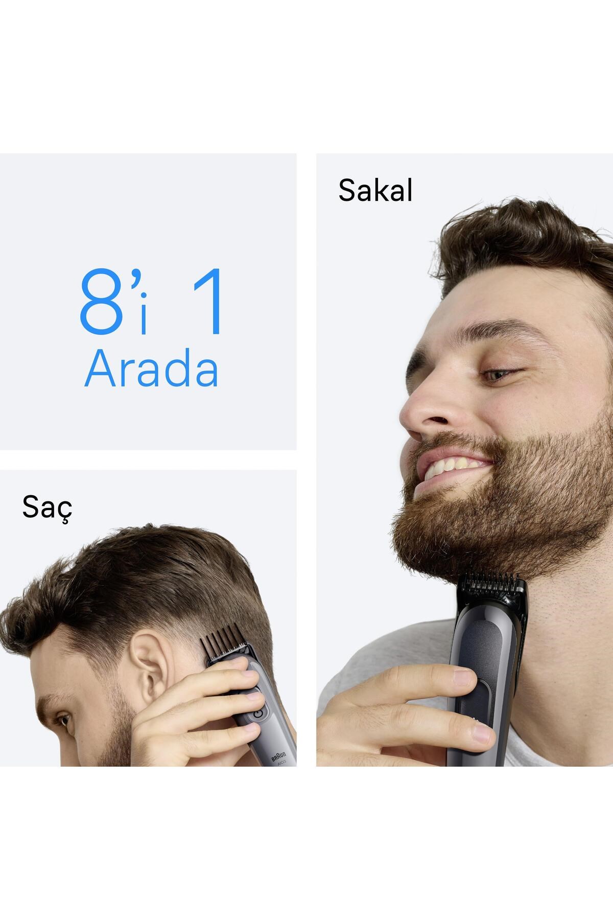 Hepsi Bir Arada Series 3, 8’i 1 arada Tıraş Kiti, Keskin Bıçak, 14 Uzunluk, AIO3540 3 Hepsi Bir Arada Series 3, 8’i 1 arada Tıraş Kiti, Keskin Bıçak, 14 Uzunluk, AIO3540 - Görsel 3