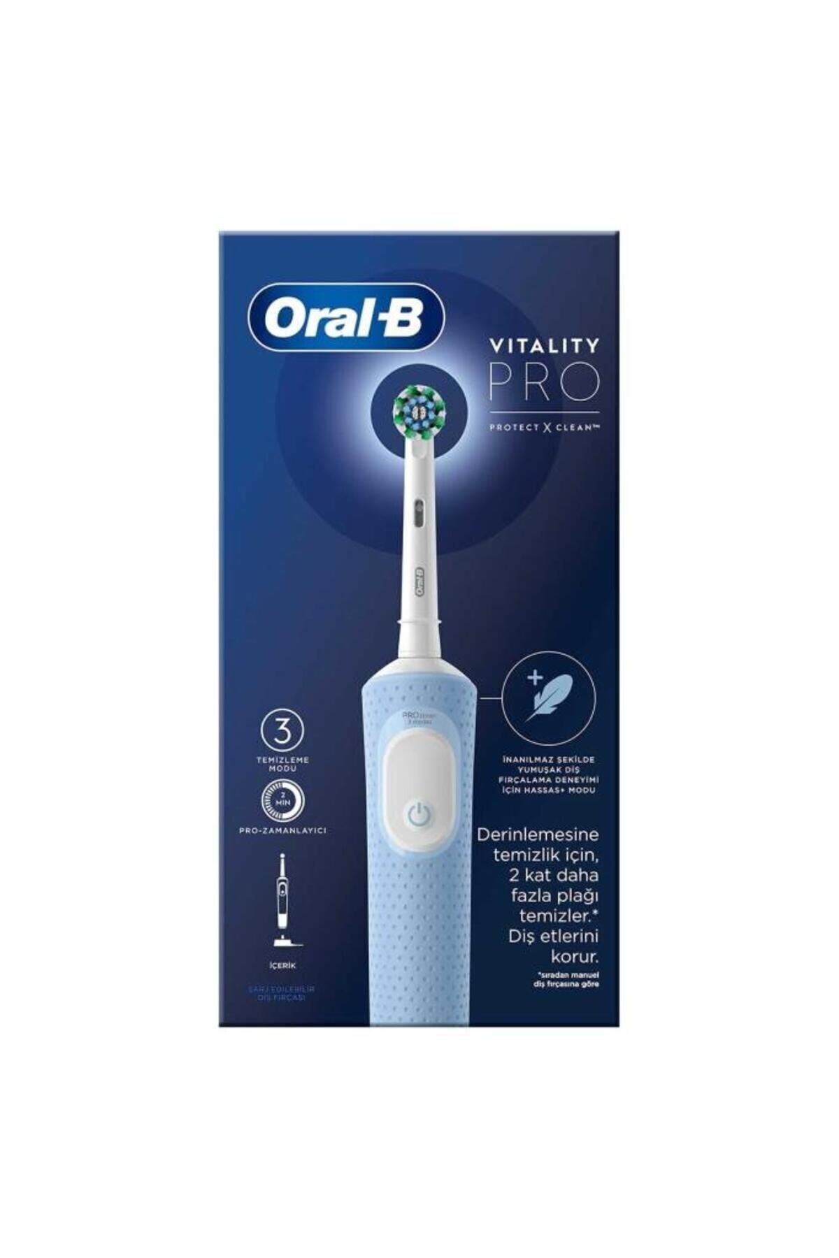 BRAUN D103 Vitality Pro Cross Action Şarjlı Diş Fırçası-80756781