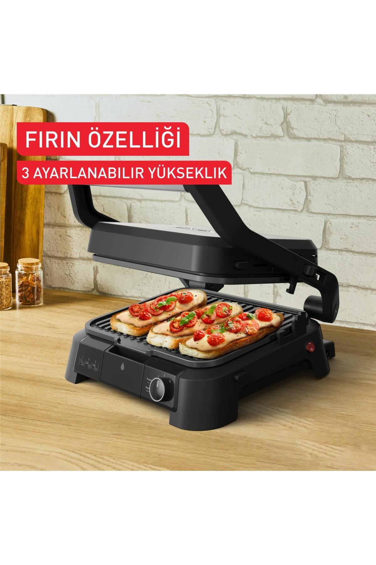 SuperGrill 3in1 6 Dilim Kapasiteli 2000 Watt Barbekü Izgara ve Tost Makinesi - Siyah 4 SuperGrill 3in1 6 Dilim Kapasiteli 2000 Watt Barbekü Izgara ve Tost Makinesi - Siyah - Görsel 4