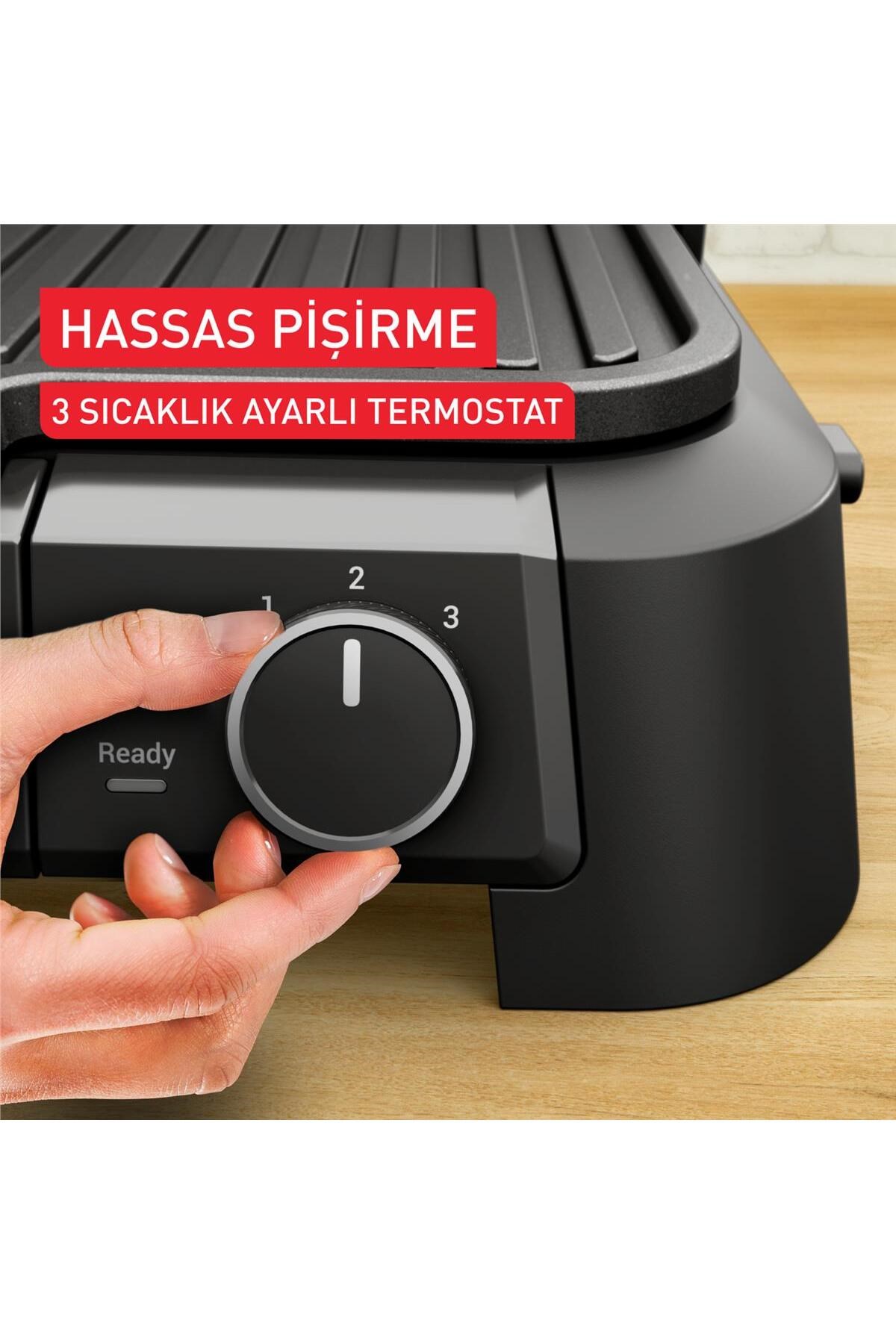 SuperGrill 3in1 6 Dilim Kapasiteli 2000 Watt Barbekü Izgara ve Tost Makinesi - Siyah 5 SuperGrill 3in1 6 Dilim Kapasiteli 2000 Watt Barbekü Izgara ve Tost Makinesi - Siyah - Görsel 5