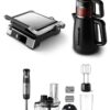 PHİLİPS 3'lü Çeyiz Seti (HD6301/90 Tost Makinesi + HD7301/00 Çay Makinesi + HR2695/01 Blender Seti)