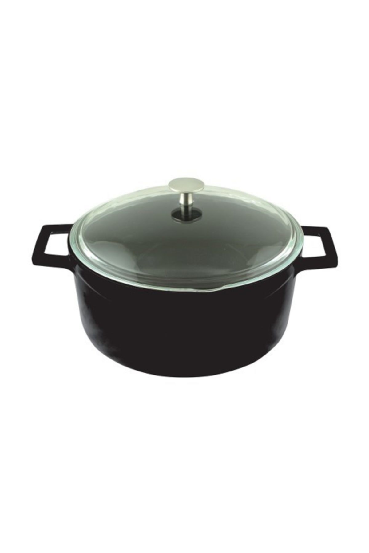 LAVA Döküm Yuvarlak Tencere Çap(ø) 24 cm - Glaze Siyah 1 LAVA Döküm Yuvarlak Tencere Çap(ø) 24 cm - Glaze Siyah