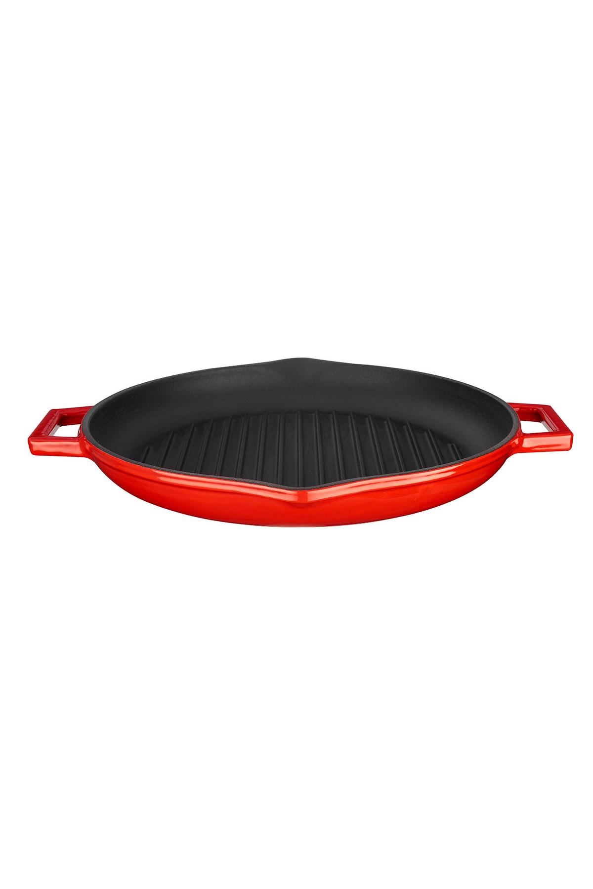 LAVA YUVARLAK IZGARA TAVA ÇAP 30 CM KIRMIZI