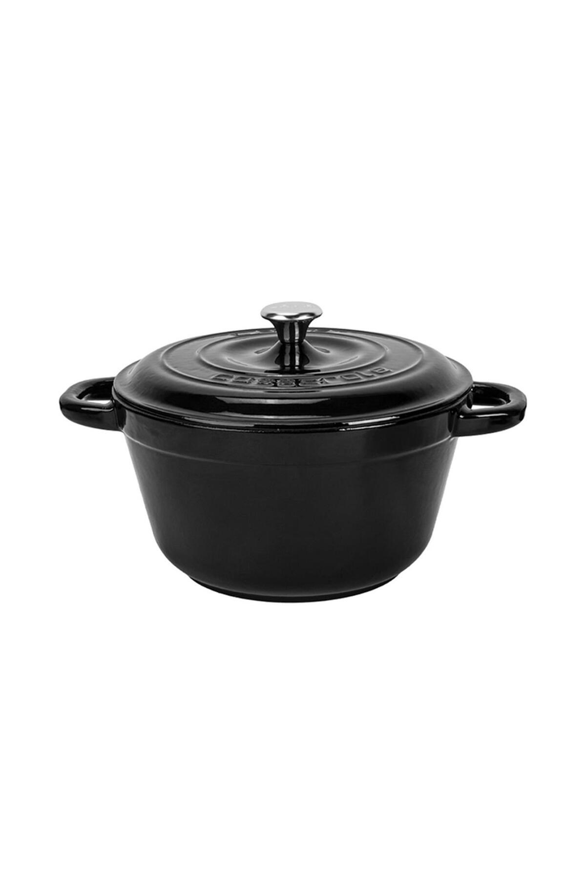 LAVA Döküm Yuvarlak Tencere Döküm Demir Kapak New Heritage Serisi-LV Y TC3 24 YK3 BL
