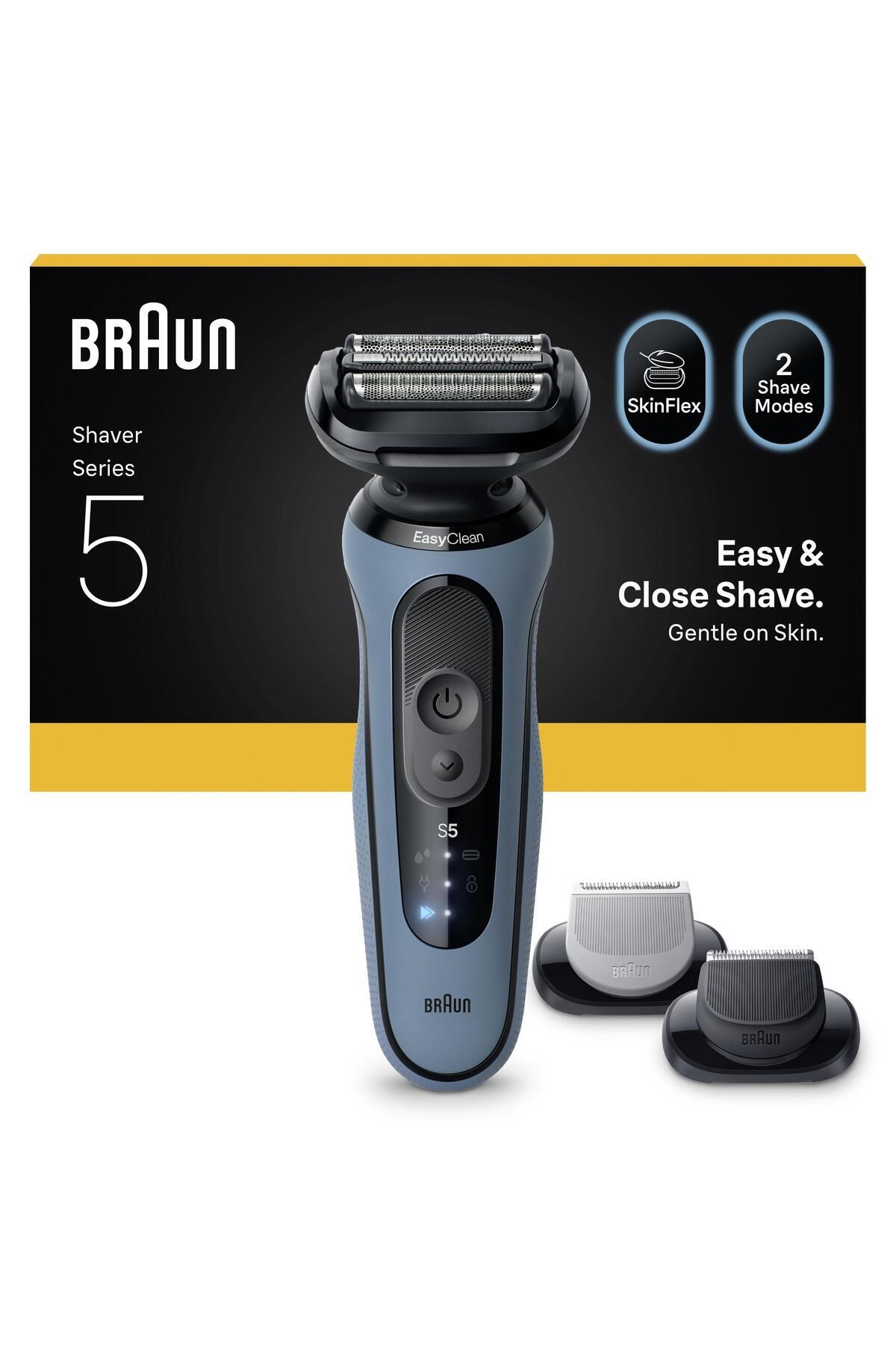 BRAUN Series 5 Elektrikli Tıraş Makinesi, Islak ve Kuru, Hassas Düzeltici, Vücut, 52-A1650S