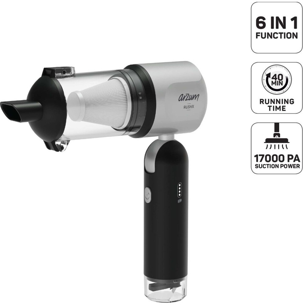 Arzum AR4500 Arzum Rushx 6-In-1 Araç Içi Süpürge 17000PA