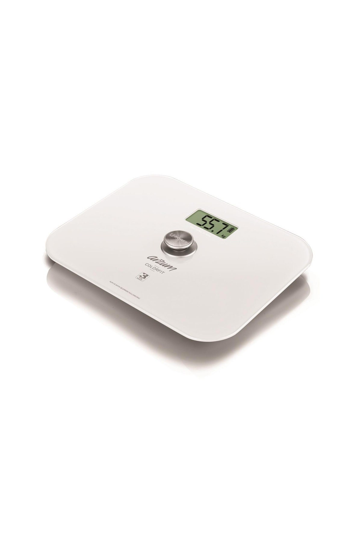 Colorfit Çevre Dostu Beyaz Cam Dijital Baskül - AR5034 1 Colorfit Çevre Dostu Beyaz Cam Dijital Baskül - AR5034